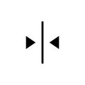 line allocation icon. Element of web icons. Premium quality graphic design icon. Signs and symbols collection icon for websites, w