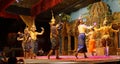 Line of apsara dancers