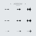 Line Arrow icon set. Line icons collection. Modern vector symbols. Royalty Free Stock Photo