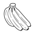 Beautiful bananas in cartoon style