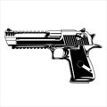 Deign vector gun Desert Eagle Royalty Free Stock Photo