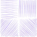 line art hand drawing doodle straight line horizontal and vertical pencil style in purple color pattern