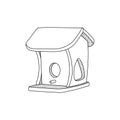 line art Home Bird icon design template