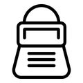 Line art icon depicting a vintage handheld gaming device, ideal for projects related to gaming, nostalgia, and