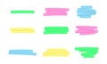 Line art icon on whine backdrop. Marker color stroke higlight in vector flat