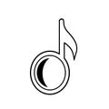line art illustration musical tonality sign, doremi note symbol