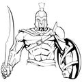Spartan Warrior Mascot