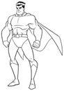 Superhero Watch Line Art