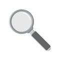 Line art with magnifying glass line. Search icon. Zoom symbol. Magnifying glass symbol. Find icon. Flat isolated illustration Royalty Free Stock Photo