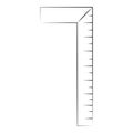 Line art measuring tool icon. ruler Royalty Free Stock Photo