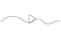 Line art of play button. Royalty Free Stock Photo