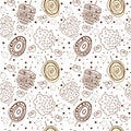 Line art sweet cotton repeating pattern