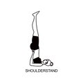 Yoga Shoulder Stand Composition