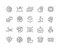 Line Artificial Intelligence Icons