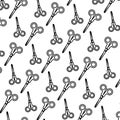 Line artistic scissors school utensils background