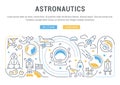 Linear Banner of Astronautics.