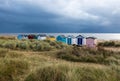 Line of Beach Huts