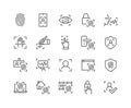 Line Biometric Icons