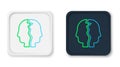 Line Bipolar disorder icon isolated on white background. Colorful outline concept. Vector Royalty Free Stock Photo