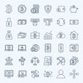 Line Bitcoin Icons