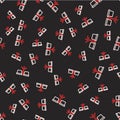 Line Bongo drum icon isolated seamless pattern on black background. Musical instrument symbol. Vector