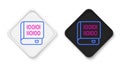Line Books about programming icon isolated on white background. Programming language concept. PHP, CSS, XML, HTML Royalty Free Stock Photo