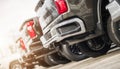 Line of Brand New Pickup Trucks For Sale Royalty Free Stock Photo