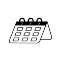 line calendar icon design