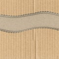 Line on cardboard