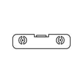 line and carpenter level icon. Element of Constraction tools for mobile concept and web apps icon. Outline, thin line icon for Royalty Free Stock Photo