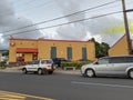 Line of cars to enter Popeyes drive thru in Honolulu