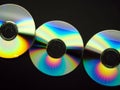 Line of CD's Royalty Free Stock Photo