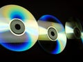 Line of CD's Royalty Free Stock Photo