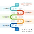 Line Chain Progress Infographic