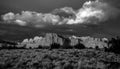 Line of Clouds Builds Over Capitol Reef Royalty Free Stock Photo