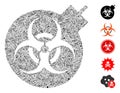 Line Collage Biological Weapons Icon