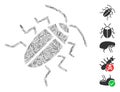 Line Collage Cucaracha Icon
