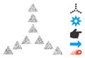 Line Collage Outside Direction Triangles