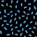 Line Computer api interface icon isolated seamless pattern on black background. Application programming interface API Royalty Free Stock Photo