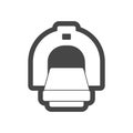 Line CT scan icon, CT scanner Royalty Free Stock Photo