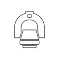Line CT scan icon, CT scanner