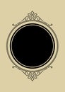 Line curl frame. Modern decorative linear background.