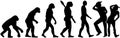 Line dance evolution Royalty Free Stock Photo
