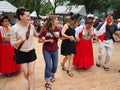 Line Dancing at the Peruvian Festival