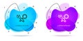 Line Debugging icon isolated on white background. Debugging tool. Magnifying glass on bug programming. Testing and Royalty Free Stock Photo