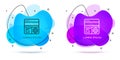 Line Debugging icon isolated on white background. Debugging tool. Magnifying glass on bug programming. Testing and Royalty Free Stock Photo