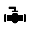 Line design part of water pipe . Water pipe element icon. Vector illustration.