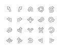 Line Direction Icons