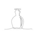 Line Drawing Art Bottle