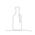 Line Drawing Art Bottle